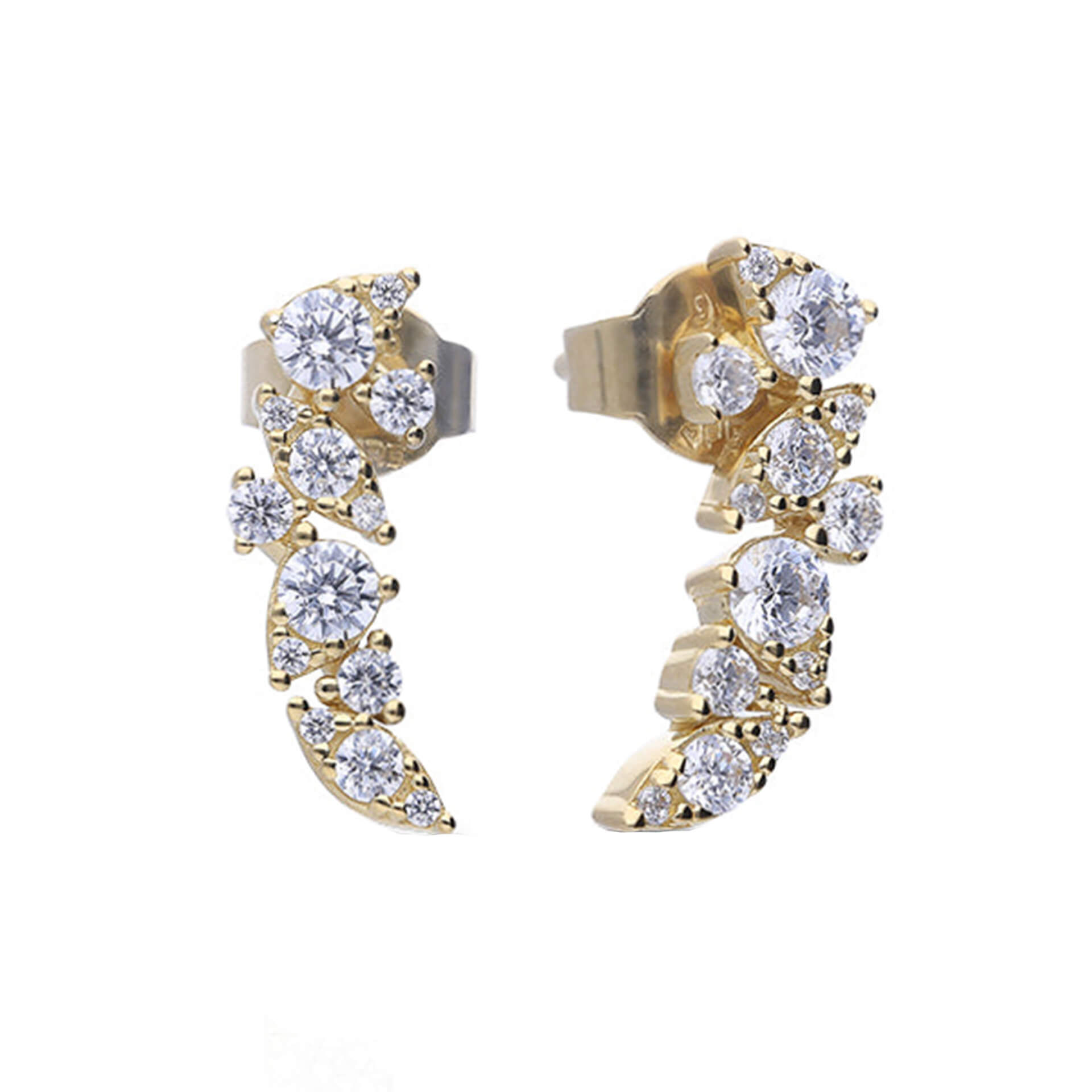 Diamonfire Cluster Zirconia Drop Earrings