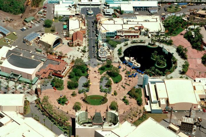 Hidden Mickey birds eye view.