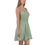 Thumbnail: Skater Dress Mint Green And Colorful Stripes