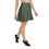 Thumbnail: Skater Skirt, golden celtic crosses on green
