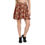 Thumbnail: Skater Skirt, white flowers on orange background