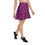 Thumbnail: Skater Skirt, Orange And Purple On Black Geometric Pattern