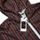 Thumbnail: Men’s windbreaker, red and black sparkle stripes