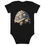 Thumbnail: Organic cotton baby bodysuit, big turtle design