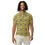 Thumbnail: Men’s slim fit polo, blue line pattern on a yellow background