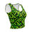 Thumbnail: Crop Top Neon Yellows And Green Geometrical Patterns On A Black Background