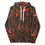 Thumbnail: Unisex Hoodie, Lava Under cracked Brown And Black Vertical Stripes