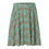 Thumbnail: Skater Skirt, Blue Geometrical Patterns On Brown