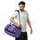 Thumbnail: All-over print gym bag neon pink and purple stripes