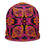 Thumbnail: All-Over Print Beanie, pink, orange and black geometric pattern