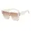 Thumbnail: SHAUNA Luxury Crystal Oversized Women Square Sunglasses Trending Men Shades