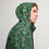 Thumbnail: Men’s windbreaker, ancient egyptian woman on a green flowers and decorations