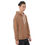 Thumbnail: Unisex Hoodie, Orange, Green , Brown And White Stripes
