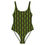 Thumbnail: One-Piece Swimsuit Green Lace