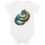 Thumbnail: Organic cotton baby bodysuit, iridecent dragon design