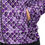 Thumbnail: Unisex track jacket, amethyst crystals dimond shaped design