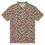 Thumbnail: Men’s slim fit polo, blue, red and yellow geometrical design