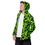 Thumbnail: Men’s windbreaker, neon green and black geometrical pattern