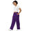 Thumbnail: Purple Lace All-over print unisex wide-leg pants