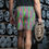 Thumbnail: All-Over Print Unisex Athletic Long Shorts, Colorful Vertical Stripes