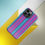 Thumbnail: Tough Case for iPhone® Neon Pink And Blue Stripes