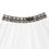 Thumbnail: Skater Skirt, chrome chains on off white