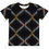 Thumbnail: Kids crew neck t-shirt colorful x's on black