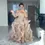 Thumbnail: Off the Shoulder Tulle Robe Women Dress Ruffled Long Sleeves Gown