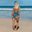 Thumbnail: Blue one-piece swimsuit Ancient Blocks