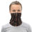 Thumbnail: Neck Gaiter, brown shimery vertical stripes