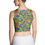 Thumbnail: Crop Top, Colorful Frogs On Colorful Geometric Patterns