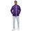 Thumbnail: Men’s windbreaker, purple skulls and crosses on a black background
