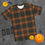 Thumbnail: Men's t-shirt, orange and green plaid design