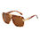 Thumbnail: Super hot Eyewear Fashion Oversized Luxury Shades Flat Top Square Sunglasses