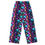 Thumbnail: All-over print unisex wide-leg pants, colorful neon jellyfish on black