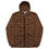 Thumbnail: Men’s windbreaker Light brown and Dark Brown Geometrical Patterns