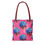 Thumbnail: Vibrant Floral Tote Bag - Blue Hydrangea Design on Pink Background