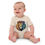 Thumbnail: Organic cotton baby bodysuit, iridecent lion