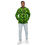 Thumbnail: Men’s windbreaker, neon green and black geometrical pattern
