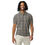 Thumbnail: Men’s slim fit polo, chain grid on a grey background design