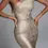 Thumbnail: High Quality Celebrity One Shoulder Foiling Gold Print Rayon Bandage Dress