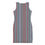 Thumbnail: Bodycon dress baby blue, pink and black vertical lines