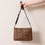 Thumbnail: Crossbody bag, shades of brown geometrical patterns