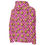 Thumbnail: Unisex Hoodie, Yellow Flowers On Pink And White
