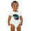 Thumbnail: Organic cotton baby bodysuit, iridecent dragon 2