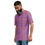 Thumbnail: Men's t-shirt, pink and purple plaid design