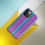 Thumbnail: Tough Case for iPhone® Neon Pink And Blue Stripes