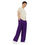 Thumbnail: Purple Lace All-over print unisex wide-leg pants