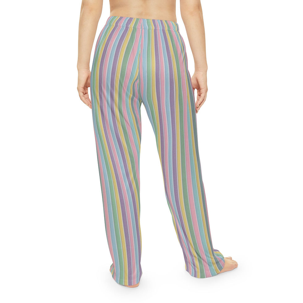 Women's Pajama Pants Colorful Vertical Stripes