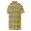 Thumbnail: Men’s slim fit polo, blue line pattern on a yellow background